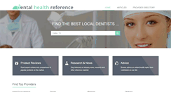 Desktop Screenshot of dentalhealthreference.com