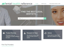 Tablet Screenshot of dentalhealthreference.com